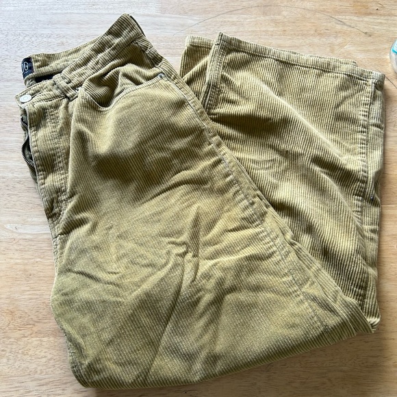 Urban outfitters wide leg mustard yellow corduroy pants. - Picture 1 of 3